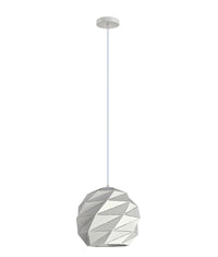Thumbnail for ORIGAMI: Interior Small Dome Carved Iron Origami Style Pendant Lights