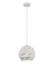 ORIGAMI: Interior Large Dome Carved Iron Origami Style Pendant Lights