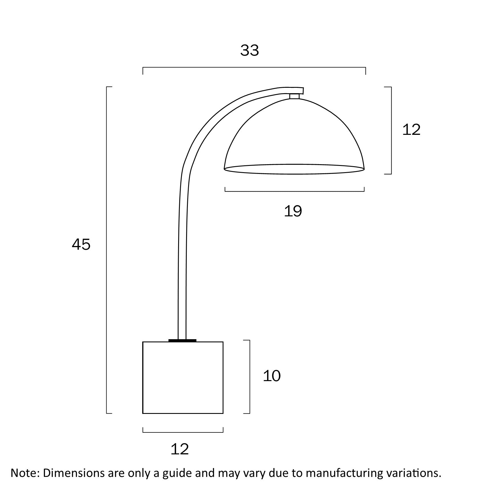 Ortez Bronze/White Terrazzo or Antique Gold/Black Terrazzo GU10 Table Lamp