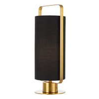 Thumbnail for Orwel Table Lamp in Antique Gold with Black Shade