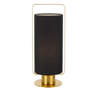 Thumbnail for Orwel Table Lamp in Antique Gold with Black Shade