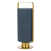 Thumbnail for Orwel Table Lamp in Antique Gold with Blue Shade