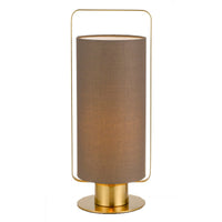 Thumbnail for Orwel Table Lamp in Antique Gold with Mocca Shade