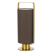 Thumbnail for Orwel Table Lamp in Antique Gold with Mocca Shade