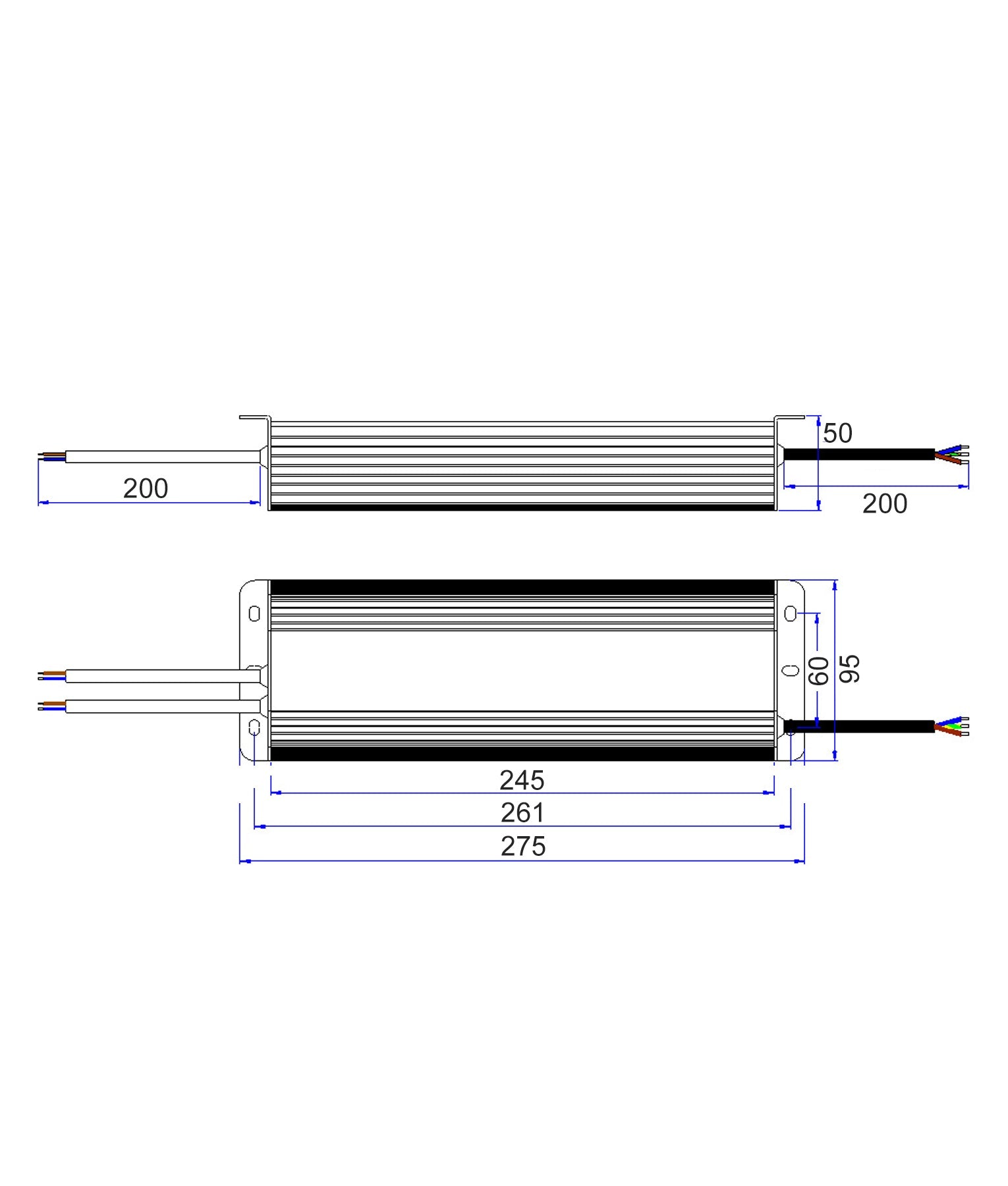OTTER7: 12V Waterproof Constant Voltage LED Driver IP67 (300W)