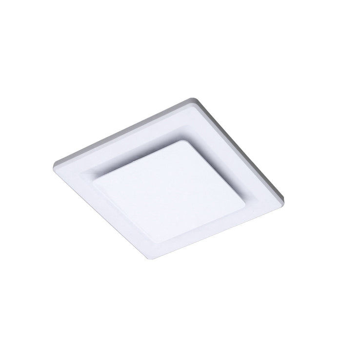 OVATION 200 UNIVERSAL- 240mm Cut-out, 125mm Outlet, Side Duct Exhaust Fan - Square White