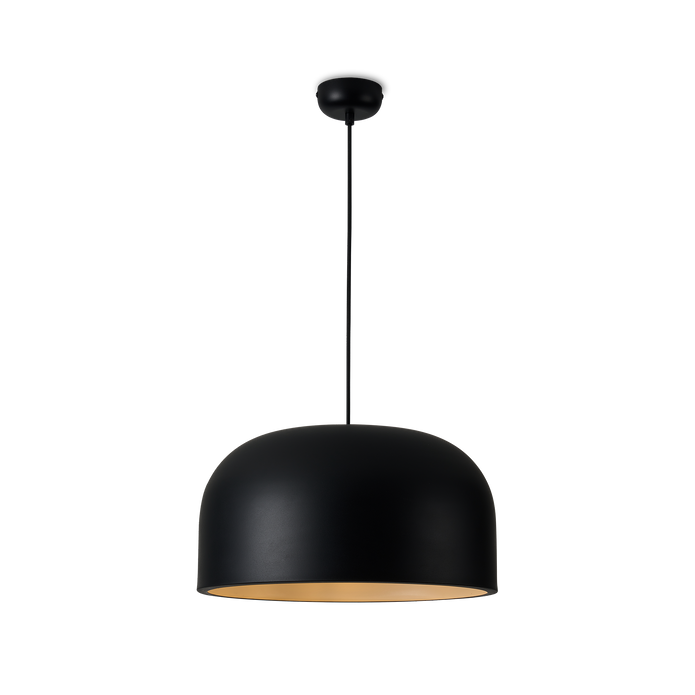 Oslo 1 Light E27 Dome Pendant