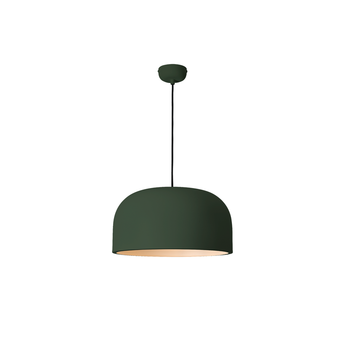 Oslo 1 Light E27 Dome Pendant