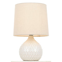 Thumbnail for Pamela Table Lamp in Beige with Wheat Shade