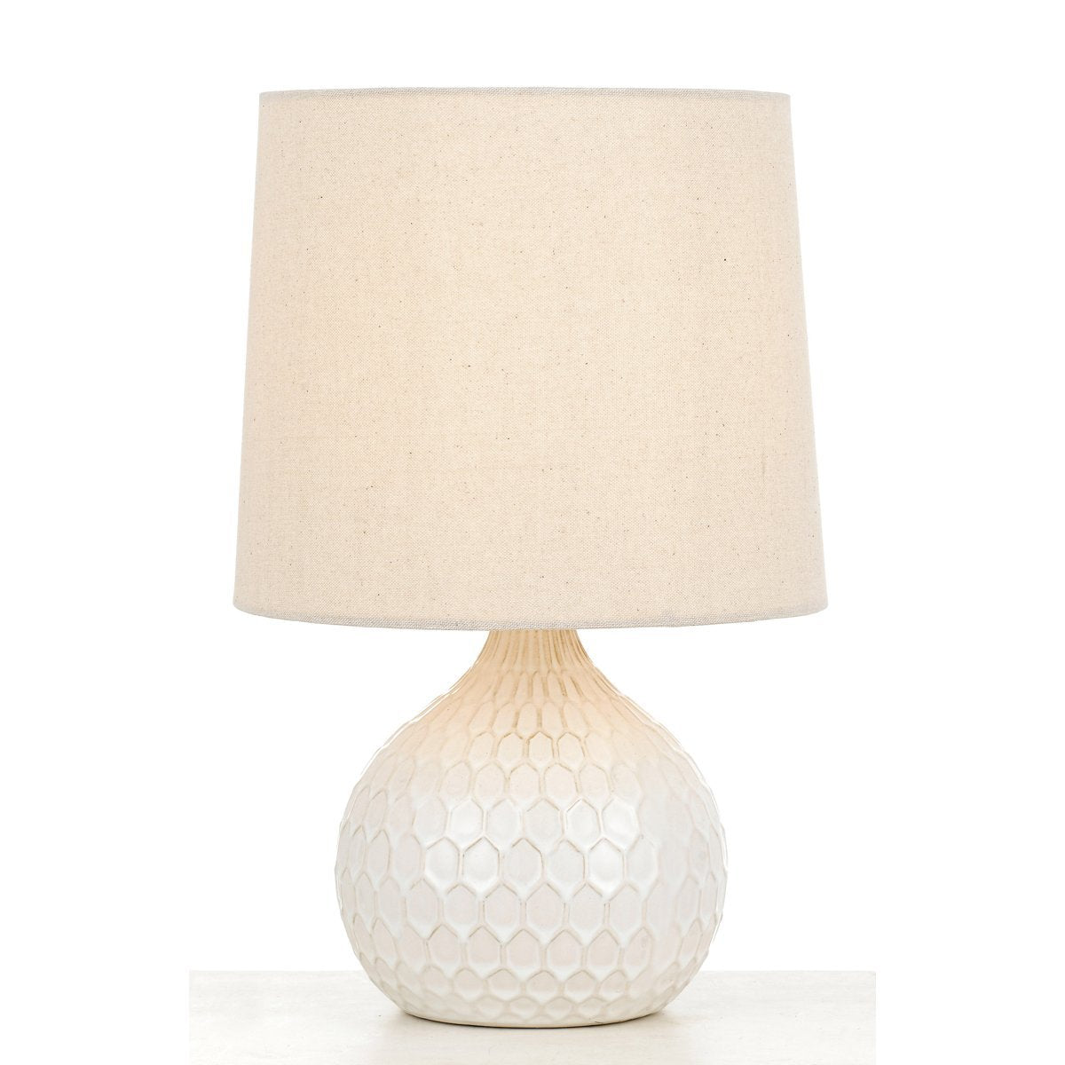 Pamela Table Lamp in Beige with Wheat Shade