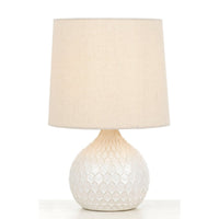 Thumbnail for Pamela Table Lamp in Beige with Wheat Shade