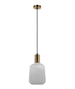 Papel: Interior Pleated Opal Opaque / Translucent Jar Glass Pendant Lights