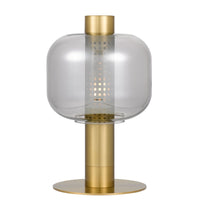 Thumbnail for Parola Table Lamp in Gold with Smoked Glass