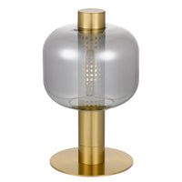 Thumbnail for Parola Table Lamp in Gold with Smoked Glass