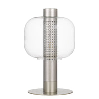 Thumbnail for Parola Table Lamp in Nickel with Clear Glass