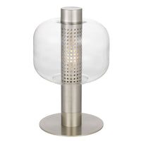 Thumbnail for Parola Table Lamp in Nickel with Clear Glass