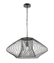 Parrilla: Interior Oval Cage Iron Pendant Lights