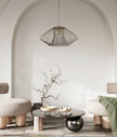 Parrilla: Interior Oval Cage Iron Pendant Lights