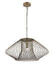 Parrilla: Interior Oval Cage Iron Pendant Lights