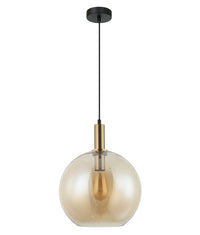 Thumbnail for PATERA: Interior Glass with Extended Bronze Highlight Pendant Lights