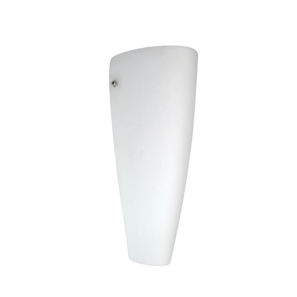 Peg 1 Light Wall Light in Chrome with Matt Opal Glass