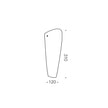 Peg Opal Glass E27 Wall Light