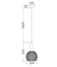 Thumbnail for PELOTA: Modern Interior Wine Glass Segmented Glass Pendant Lights