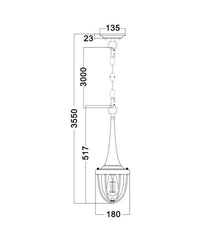 Thumbnail for PENDOLO1-2 Pendant Light Dimensions