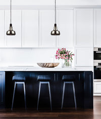 Thumbnail for PENOLA: GU10 Smokey Black Glass Dome Pendant Light