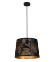 PENSHADE: Interior Slanted with Maple Leaf Pattern Laser Cut Pendant Lights