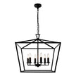 Perigan 6 Light Pendant Black