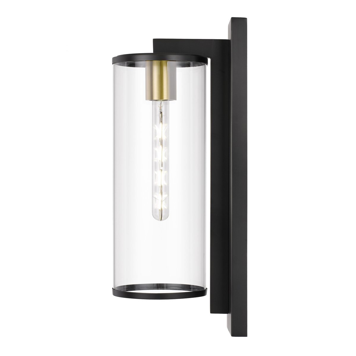 Perova Small IP44 Exterior Wall Light in Black