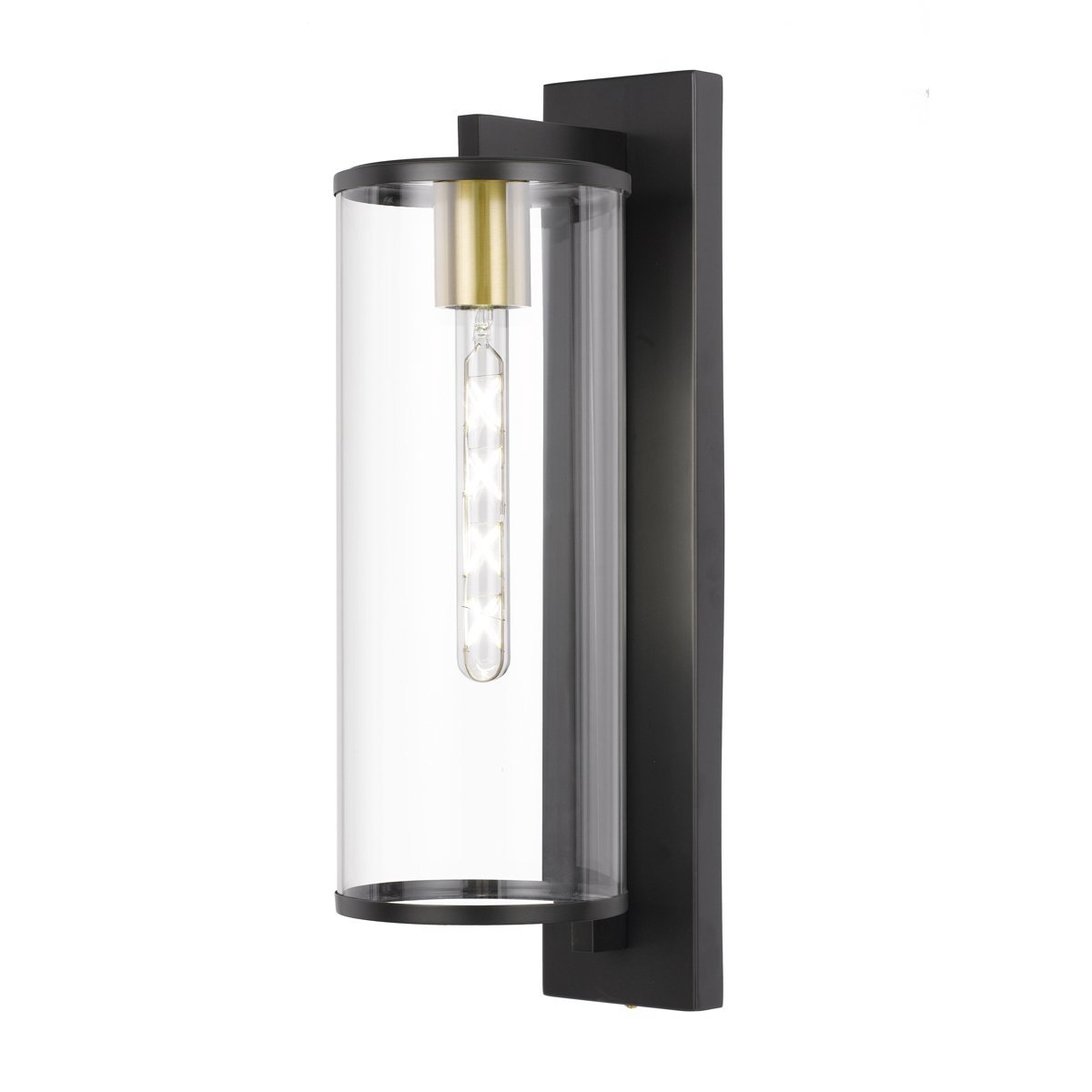 Perova Small IP44 Exterior Wall Light in Black