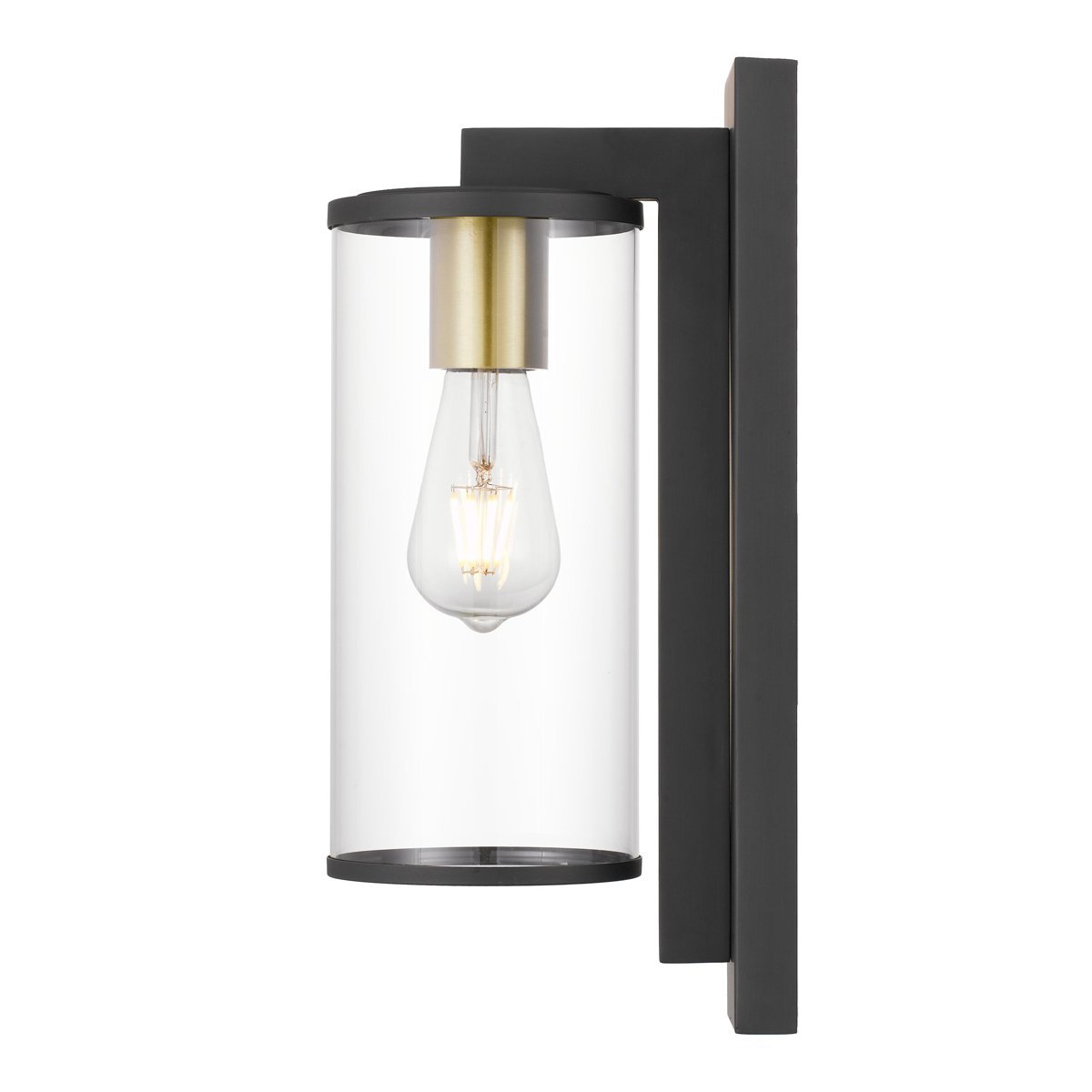 Perova Large IP44 Exterior Wall Light in Black