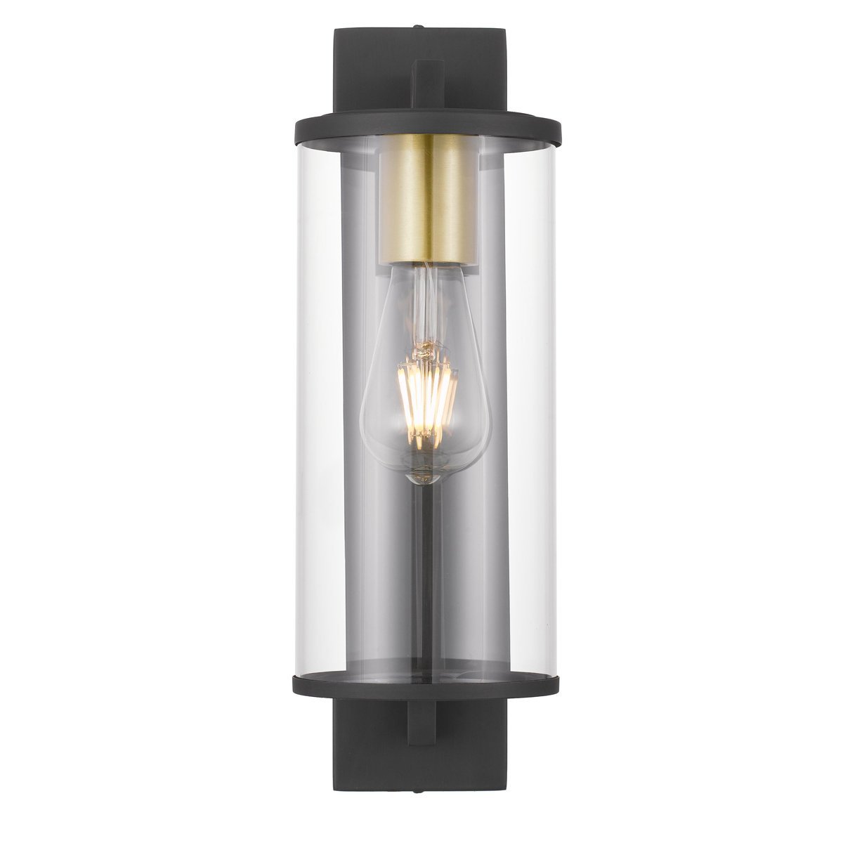 Perova Large IP44 Exterior Wall Light in Black