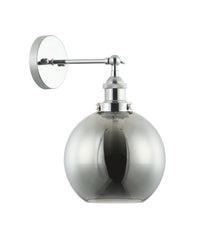 Thumbnail for PESINI: Interior Swing Arm Glass with Antique Brass/ Chrome Highlight Wall Lights