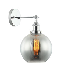 Thumbnail for PESINI: Interior Swing Arm Glass with Antique Brass/ Chrome Highlight Wall Lights