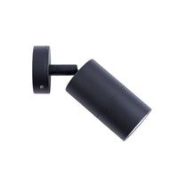 Thumbnail for Single Adjustable GU10 Exterior Surface Mounted Wall Pillar Spot Light in Black