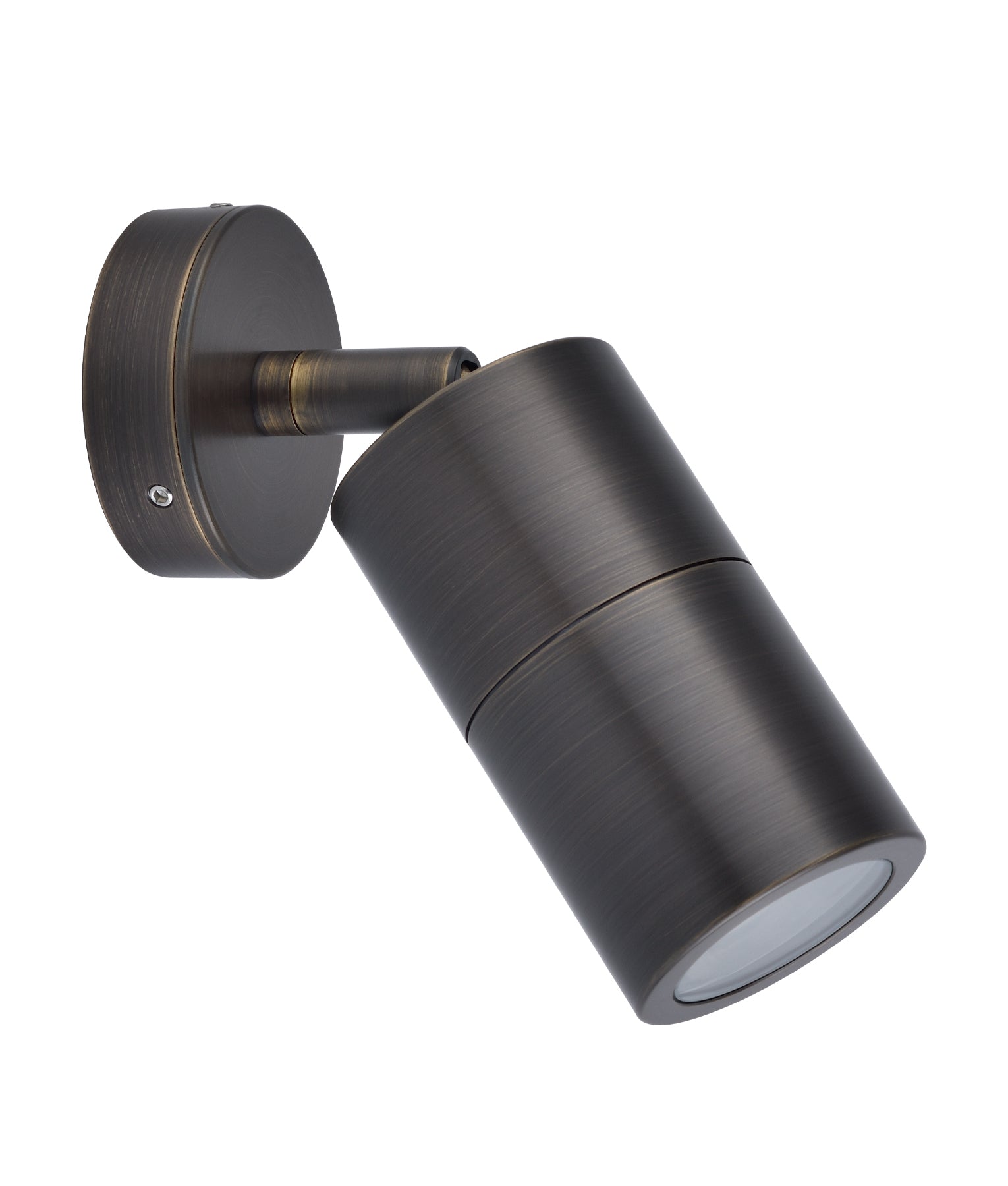 GU10 Exterior Wall Pillar Spot Lights (Rustic Brass) IP65