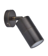Thumbnail for GU10 Exterior Wall Pillar Spot Lights (Rustic Brass) IP65