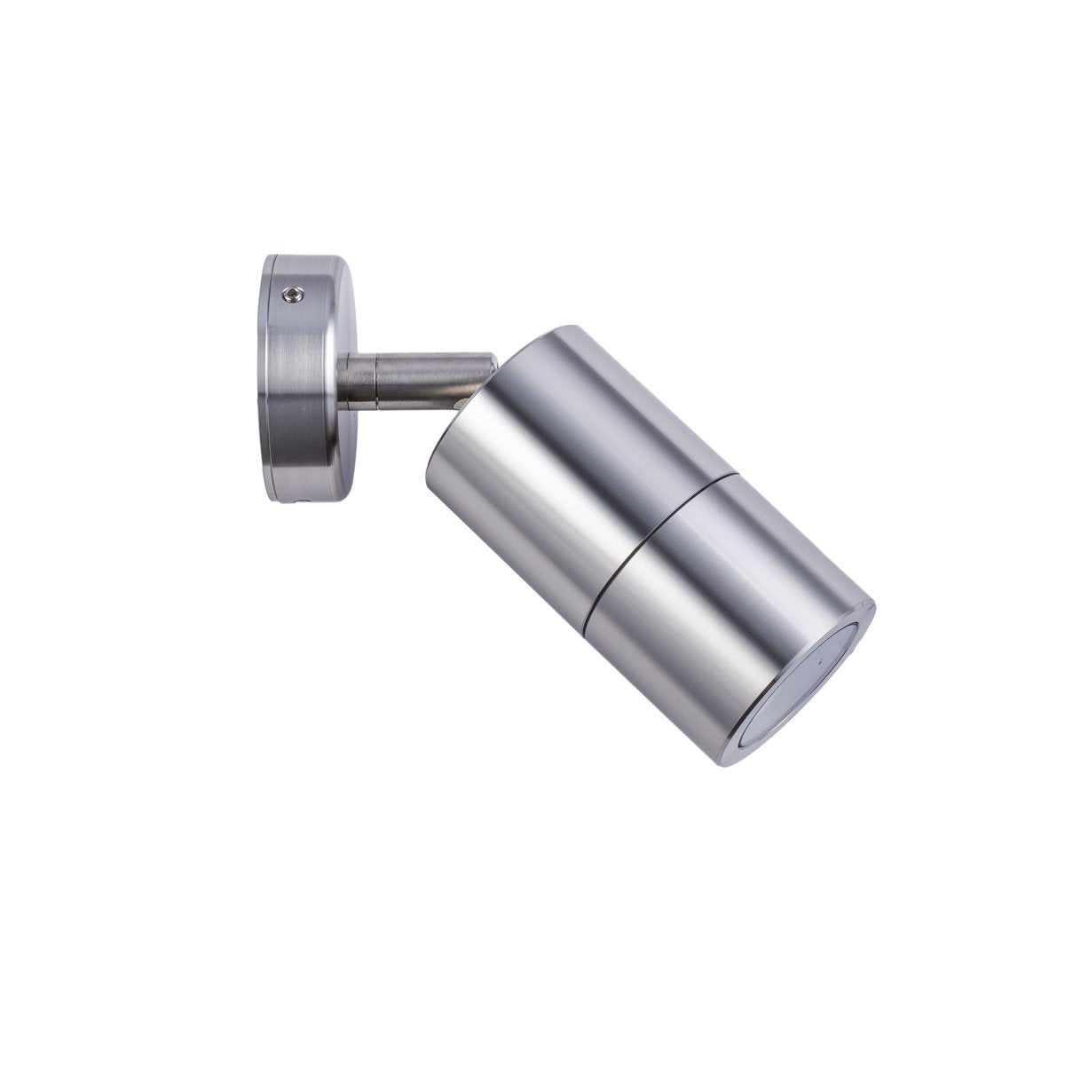 Single Adjustable GU10 Exterior Surface Mounted Wall Pillar Spot Light in 316 Stainless Steel