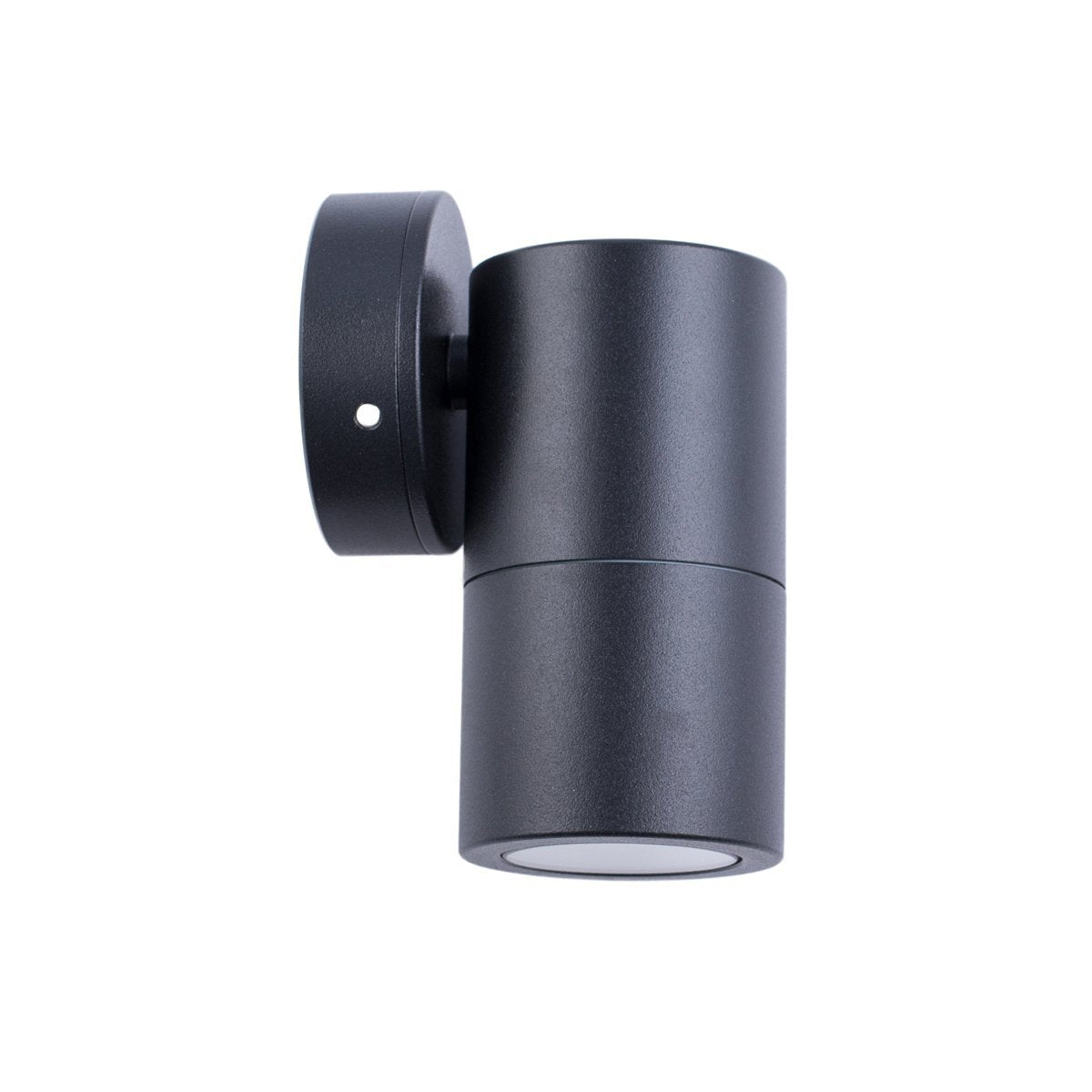 Fixed GU10 Exterior Surface Mounted Wall Pillar Spot Light in Black