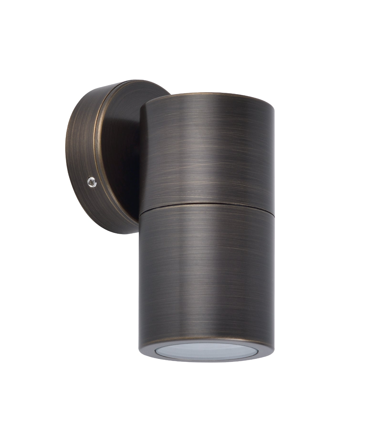 GU10 Exterior Wall Pillar Spot Lights (Rustic Brass) IP65