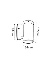 Thumbnail for MR16 Exterior Wall Pillar Lights (Light Weight Copper) IP54