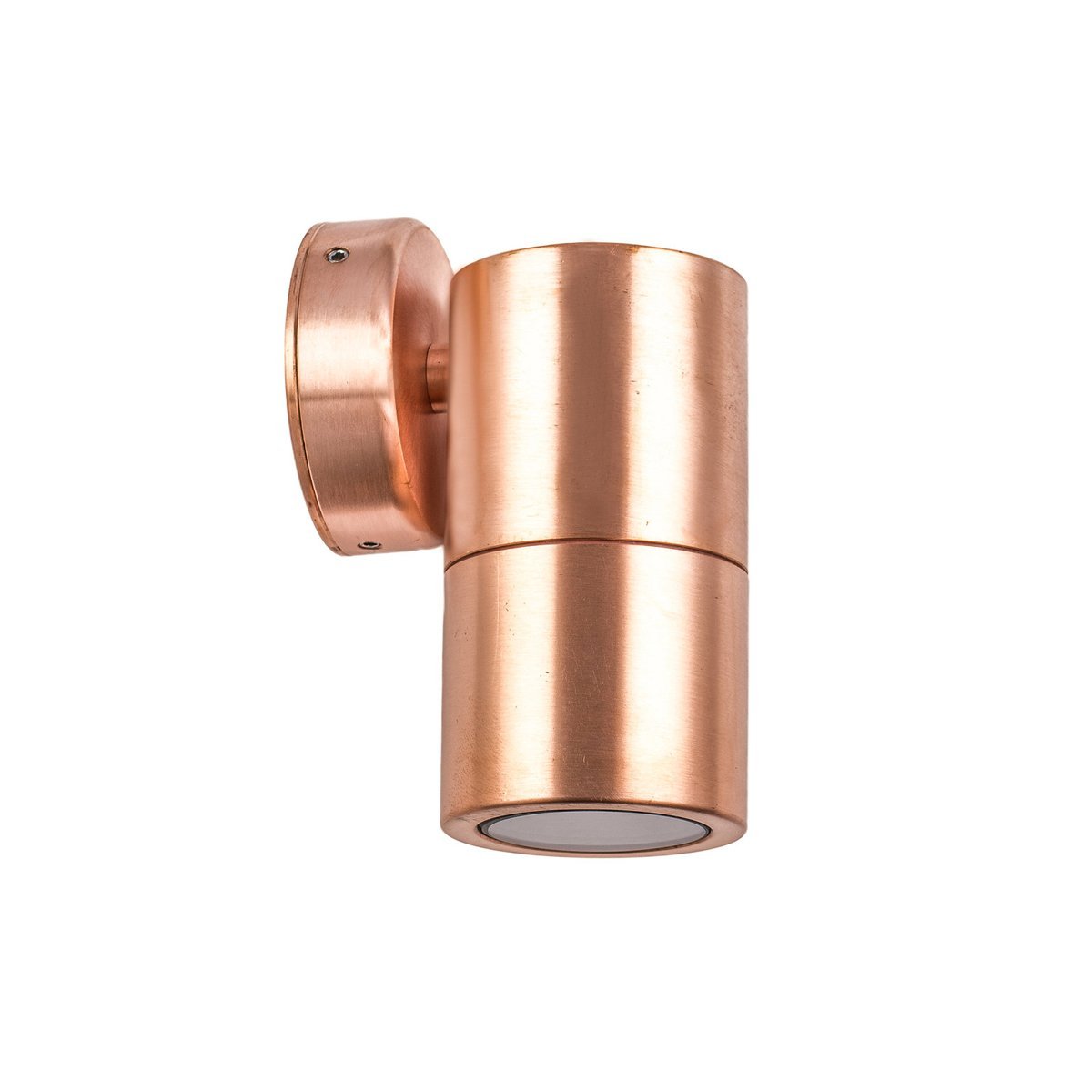 Fixed GU10 Exterior Surface Mounted Wall Pillar Spot Light in Copper