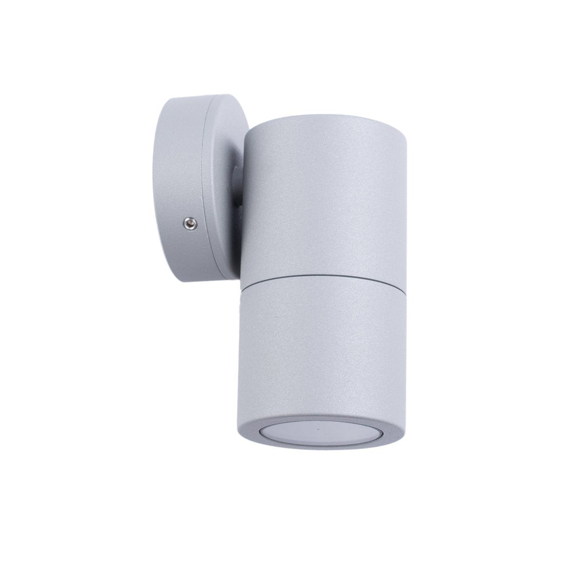 Fixed GU10 Exterior Surface Mounted Wall Pillar Spot Light in Matt Grey