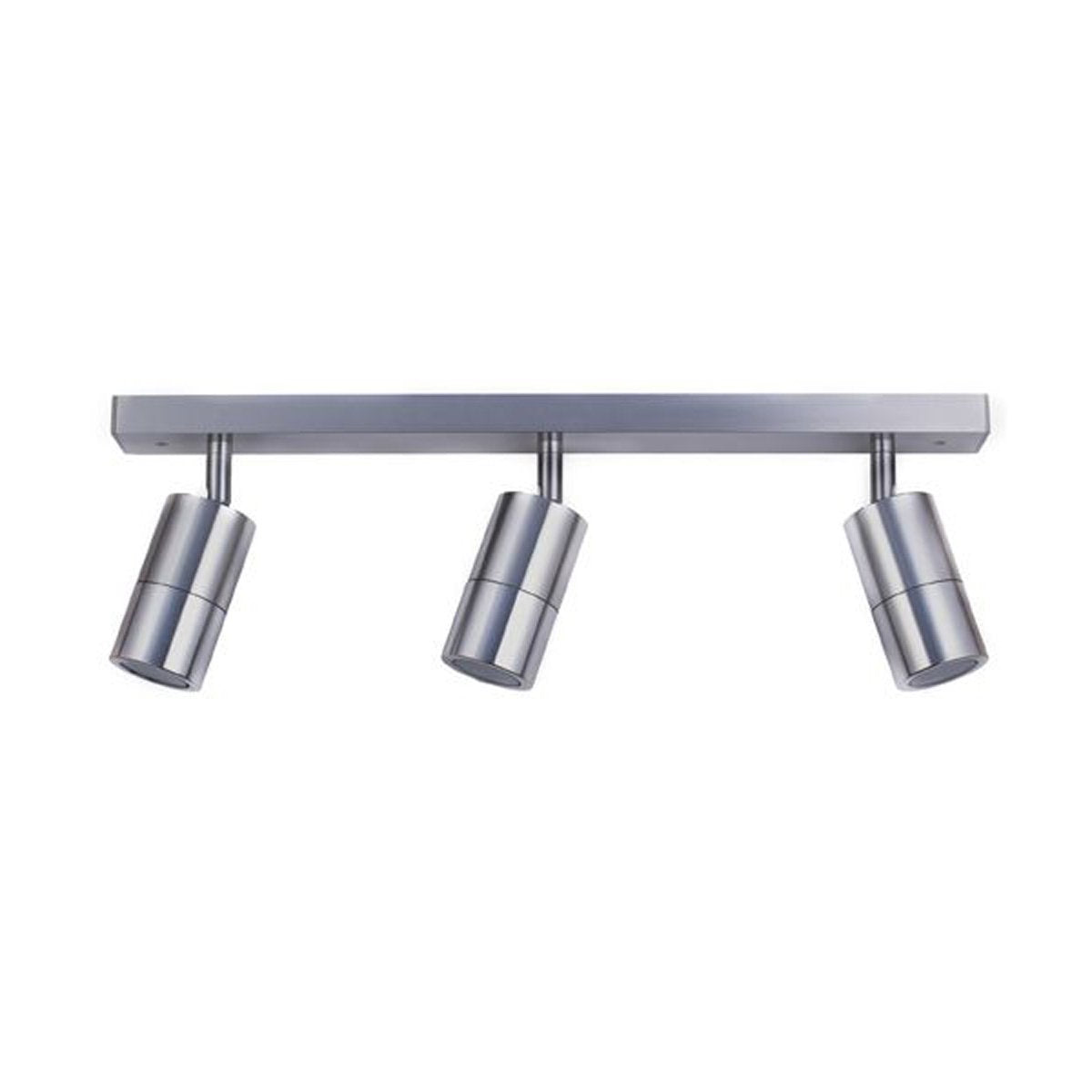 Three Adjustable GU10 Exterior Head Bar Light in Titanium