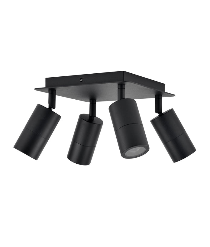 GU10 Exterior Adjustable Head Bar Lights (Black) IP44