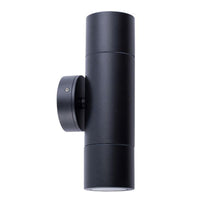 Thumbnail for Up and Down GU10 Exterior Surface Mounted Wall Pillar Spot Light in Black