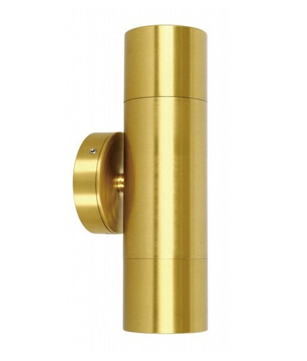 GU10 Exterior Wall Pillar Spot Lights (Solid Polished Brass) IP65